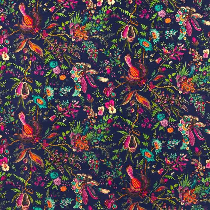 Wonderland Floral Sapphire/Spinel/Emerald Fabric by Harlequin