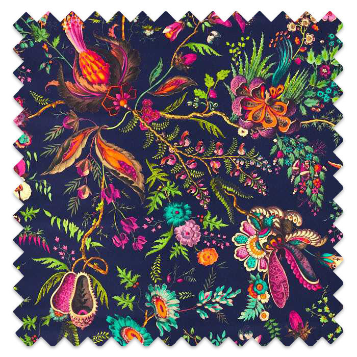 Swatch of Wonderland Floral Sapphire/Spinel/Emerald