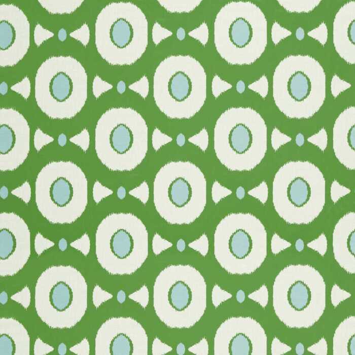 Zinnia Emerald/Sky Fabric by Harlequin