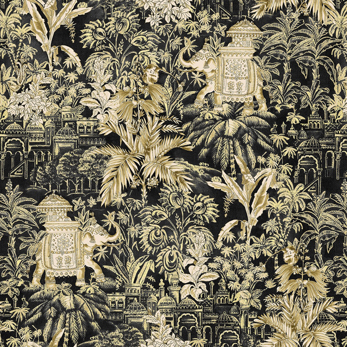 Hathi Onyx Fabric by Chess