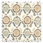 Swatch of Annabels Suzani Embroidery Mineral Gritstone