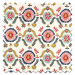 Swatch of Annabels Suzani Embroidery Sapphire Ruby Swatch of Annabels Suzani Embroidery Sapphire Ruby