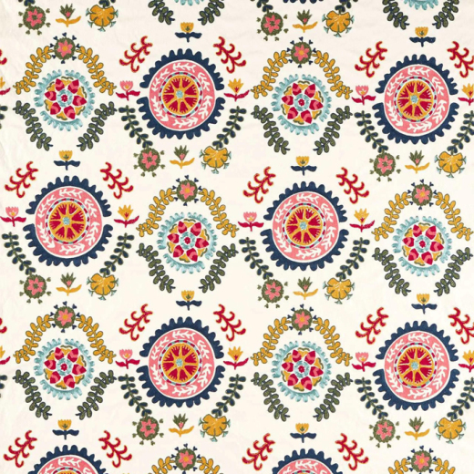 Made To Measure Curtains Annabels Suzani Embroidery Sapphire Ruby