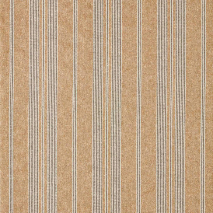 Amberley Stripe Golden Knot Fabric by Sanderson