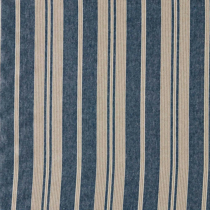 Amberley Stripe Jodhpur Blue Fabric by Sanderson