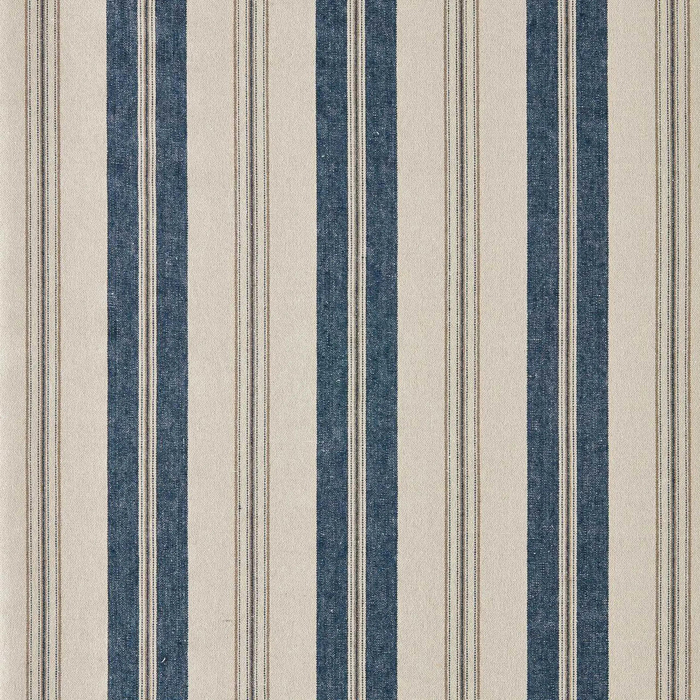 Highgrove Stripe Jodhpur Blue Fabric by Sanderson