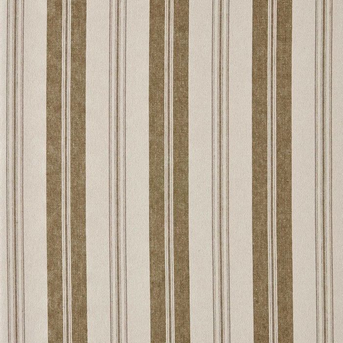 Highgrove Stripe Meadow Moss Fabric by Sanderson