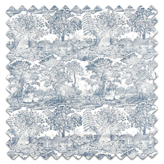 Swatch of Highgrove Toile Tetbury Blue