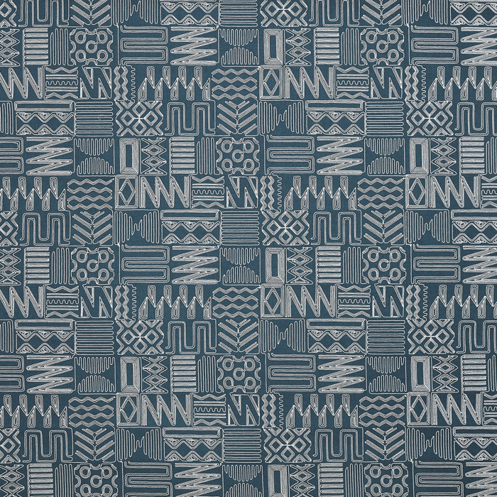 Imara Indigo Fabric by Prestigious Textiles