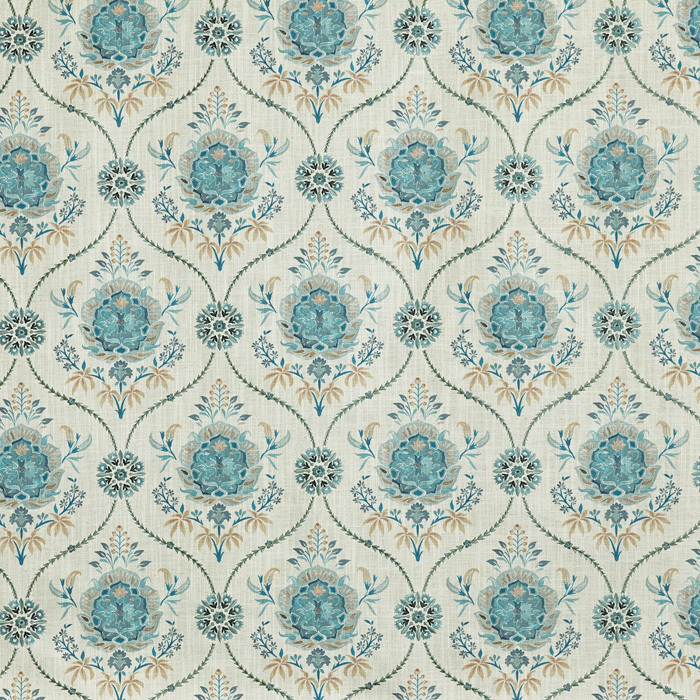 Leila Lagoon Fabric by Prestigious Textiles