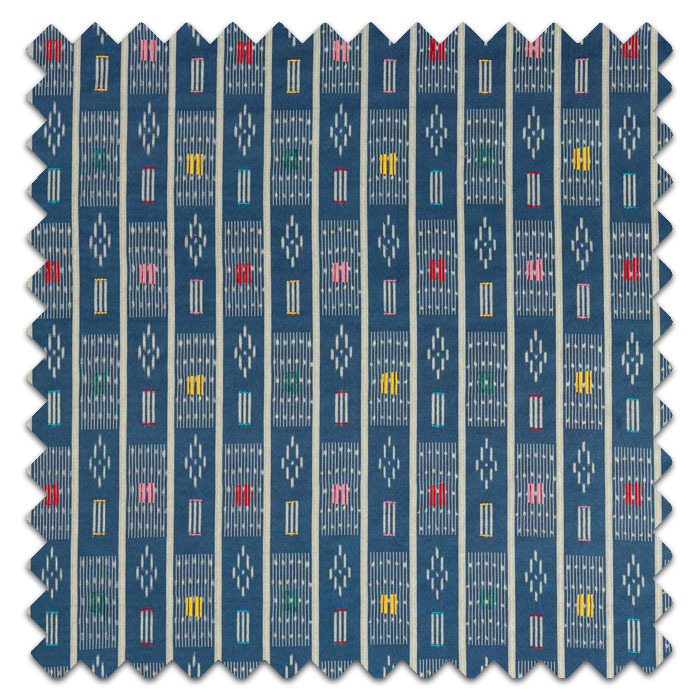 Swatch of Safar Indigo Multi