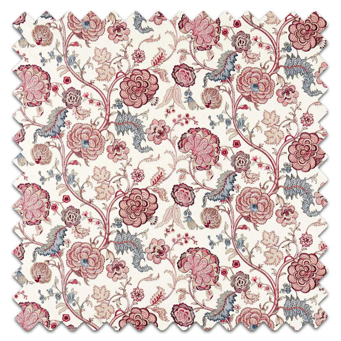 Swatch of Salisbury Embroidery Crimson