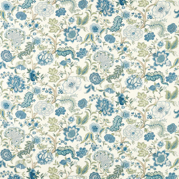 Salisbury Tetbury Blue Fabric by Sanderson