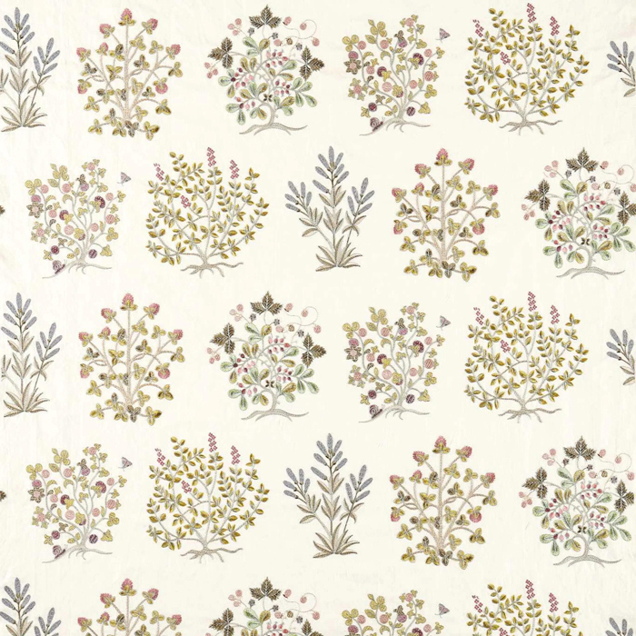 Thyme Walk Damson Quince Fabric by Sanderson