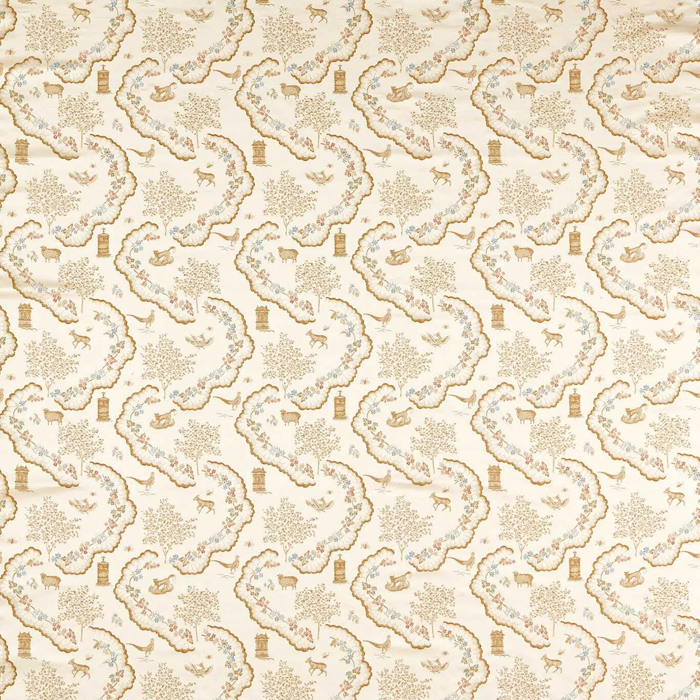 Wildflower Meadow Brocade Pearl Fabric by Sanderson