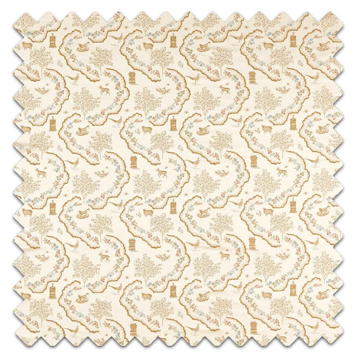 Swatch of Wildflower Meadow Brocade Pearl