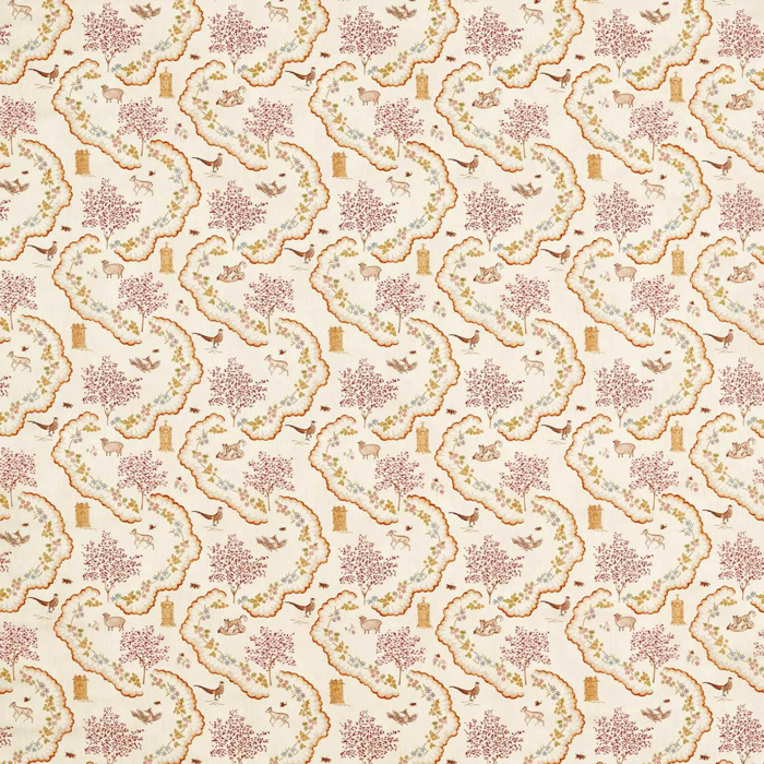 Wildflower Meadow Maple Fabric by Sanderson