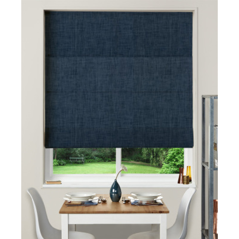 Blue Made To Measure Roman Blinds
