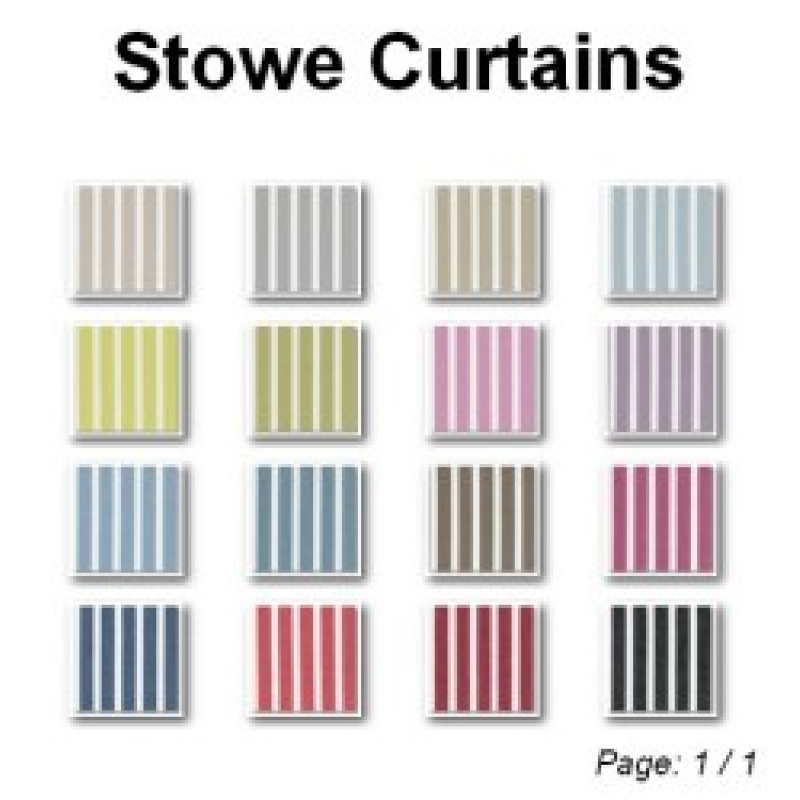 Clarke And Clarke Stowe Stripe Collection Made To Measure Curtains