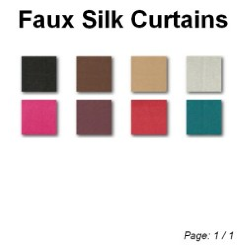 Faux Silk Collection Made To Measure Curtains