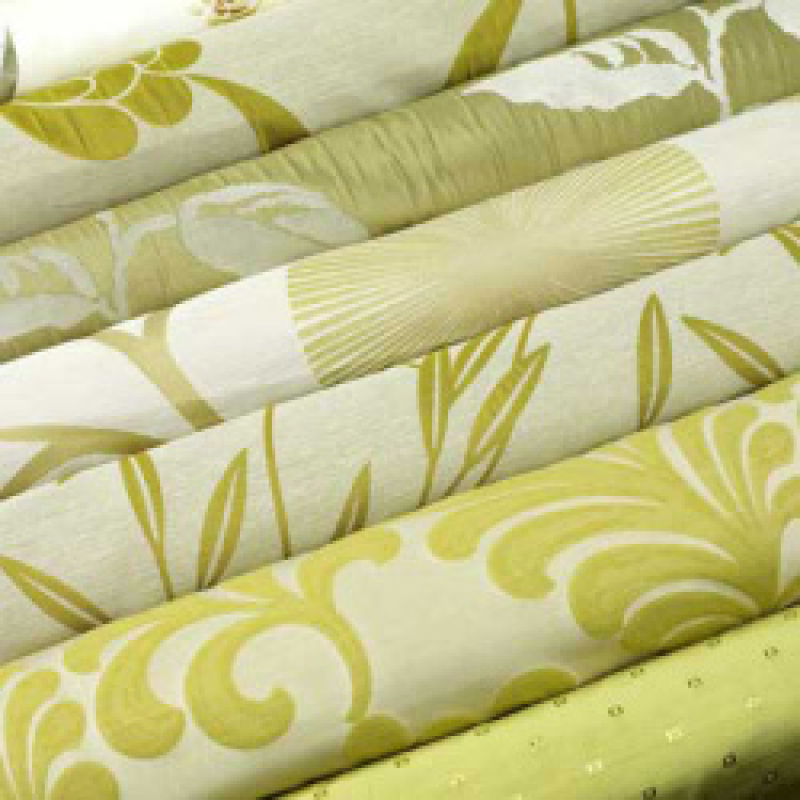 Green Curtain Fabric by The Metre