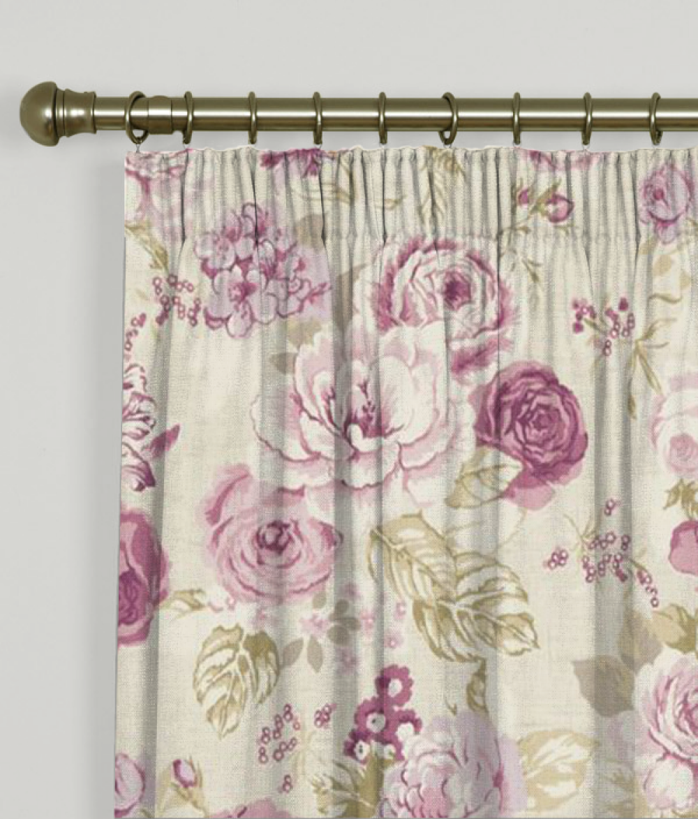 Made To Measure Curtains Genevieve Mulberry | Curtains and Blinds 4 Homes