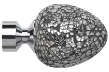 Alexia 28mm Curtain Pole Chrome