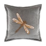 Aria Grey Velvet Cushion