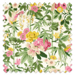 Made To Measure Curtains Bamboo & Bird Scallion Green/Fushcia