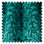 Baroque Velvet Turquoise Curtains