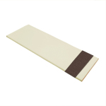 Cream Wood Venetian Blind With Chocolate Tape Swatch