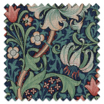 Swatch of Golden Lily Jewel by William Morris