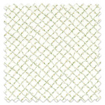 Swatch of Daisy Trellis Emerald/Pearl