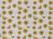Dandelion Mobile Sunflower Yellow Fabric