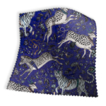 Protea Blue Velvet Fabric