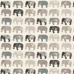 Elephants Natural Roller Blind