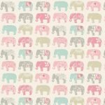 Elephants Pastel Roller Blind