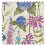 Florabunda Bluebell Ecru Curtains