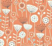 Bergen Burnt Orange Fabric Flat Image