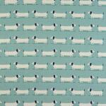 Hound Dog Duck Egg Fabric Flat Image