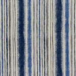 Made To Measure Roman Blinds Garda Stripe Indigo Flat Image