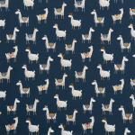 Alpaca Indigo Fabric Flat Image
