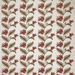 Berry Vine Ruby Fabric Flat Image