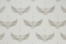 Demoiselle Silver Fabric Flat Image