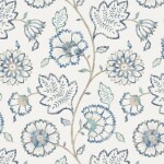 Swatch of Kalamkari Azure