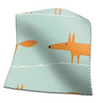 Curtains Mr Fox Tangerine Chalk