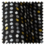 Made To Measure Roman Blinds Dot Dot Noir Swatch 1