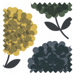 Roman Blind Orla Kiely Hydrangea Jade