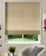 Made To Measure Velvet Roman Blind Pulse Antique 1