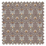 Swatch of Snakeshead Velvet Mulberry/Saffron